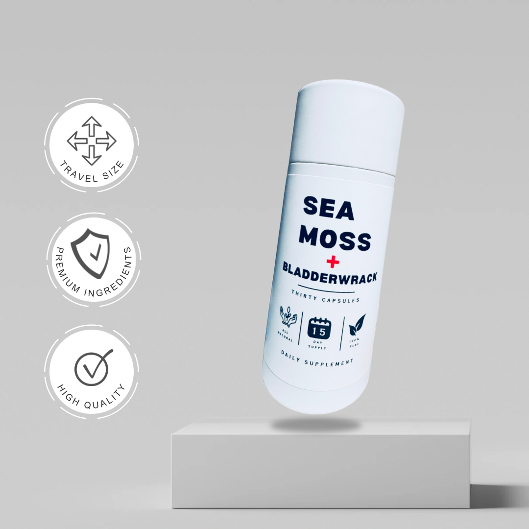 Sea Moss + Bladderwrack Capsules (30 ct) – Compostable Packaging