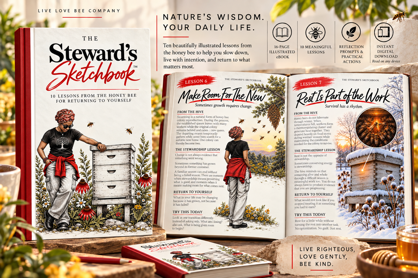 The Steward’s Sketchbook™ | 10 Lessons from the Honey Bee for Returning to Yourself