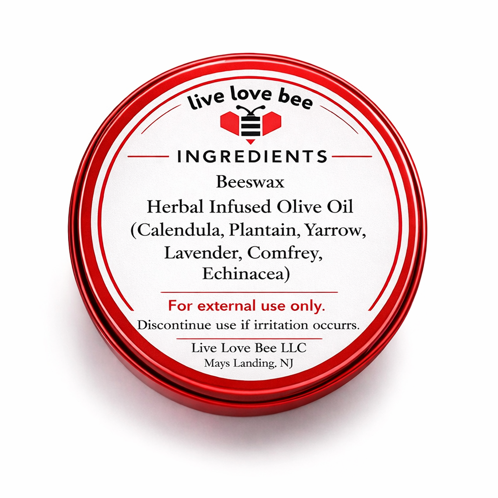 Healing Beeswax Lotion Bar – 2 oz | Herbal Support for Eczema-Prone & Sensitive Skin | All Natural Unscented Balm