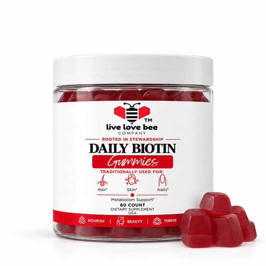 Daily Biotin Gummies 10,000 mcg | Hair, Skin & Nail Support | 60 Vegan Gummies