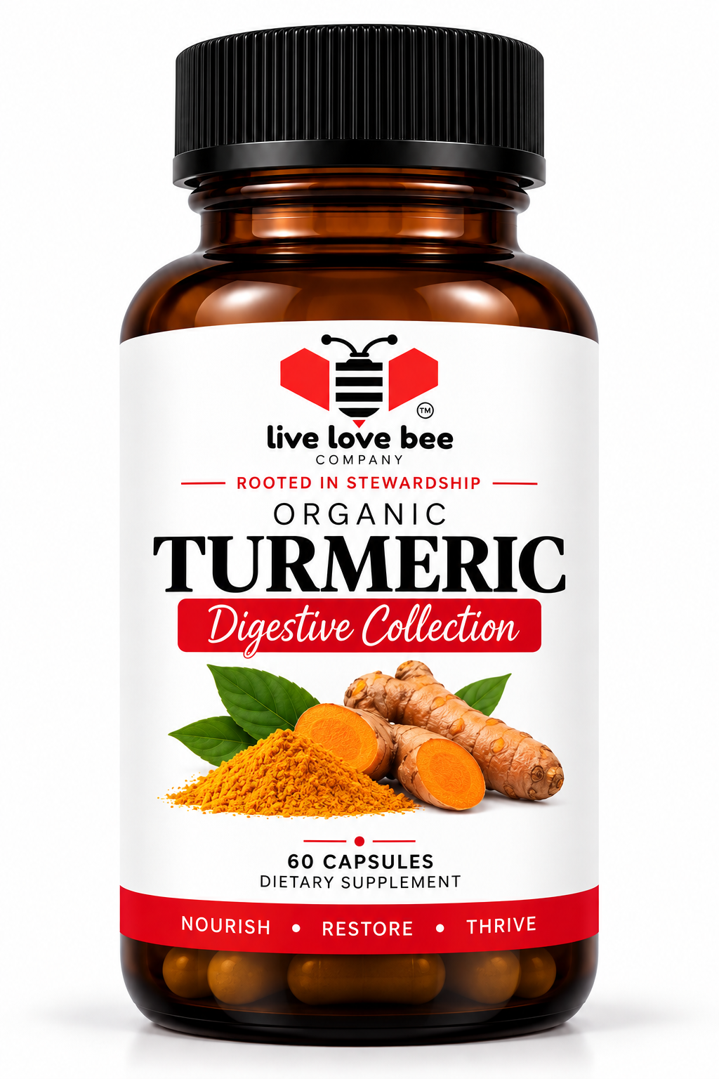 Organic Turmeric Vegan Capsules | Digestive Collection