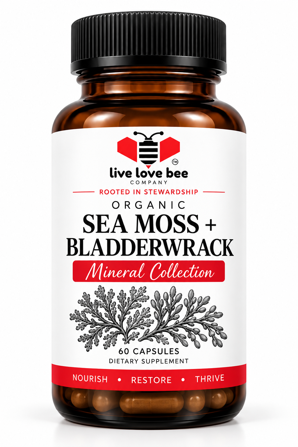 Sea Moss + Bladderwrack Capsules (60ct)