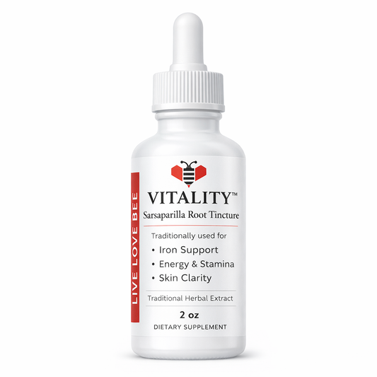 Vitality™ Sarsaparilla Root Tincture | Iron Support & Natural Energy | 2 oz