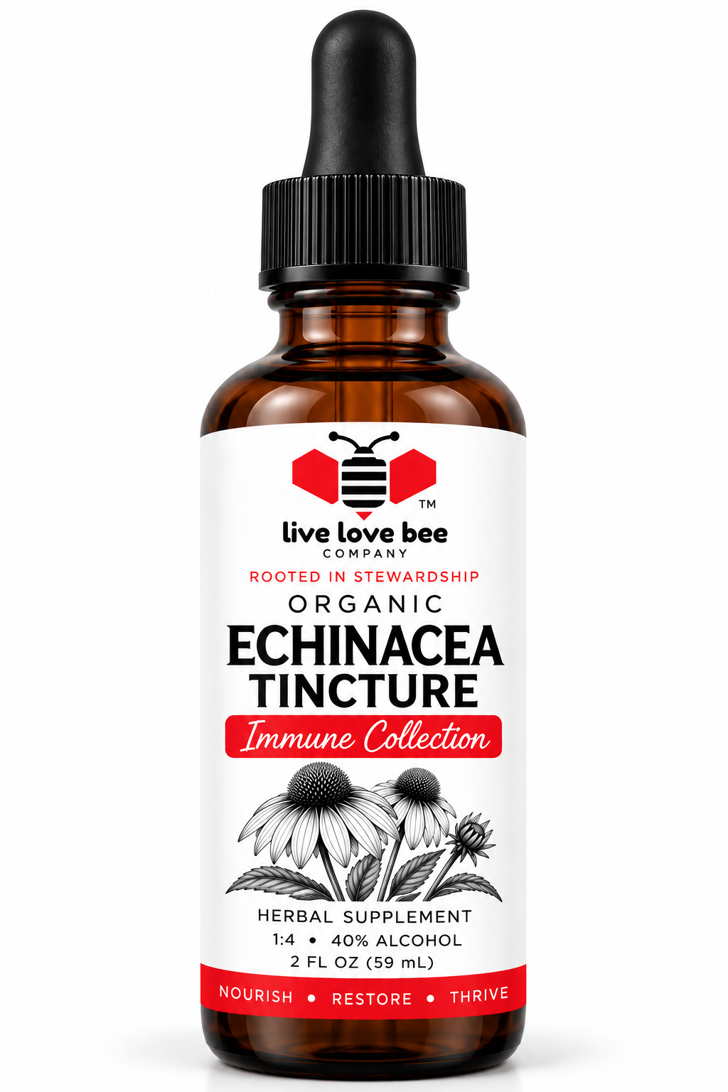 Organic Echinacea Tincture (2oz)