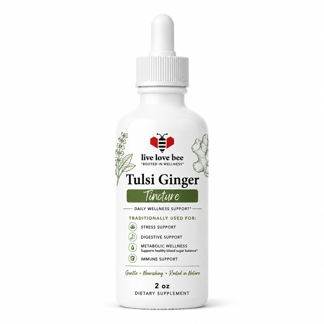 Tulsi Ginger Tincture (Organic)