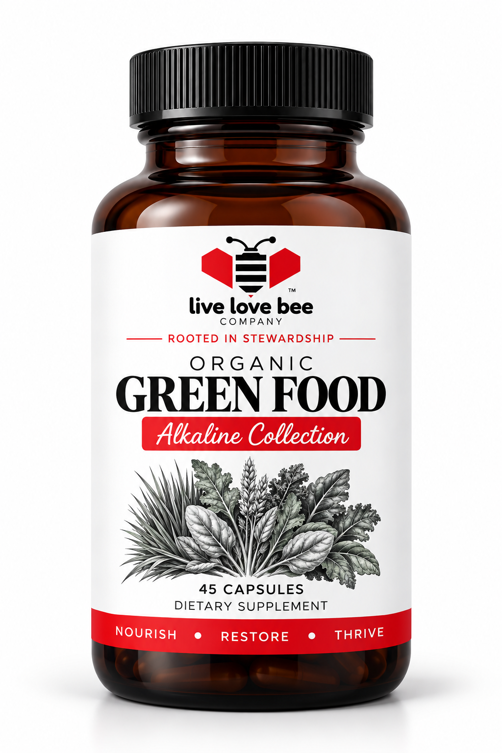 Organic Green Food (45 Capsules)