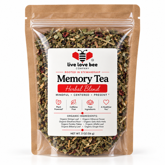 Organic Memory Tea | Caffeine Free Herbal Blend